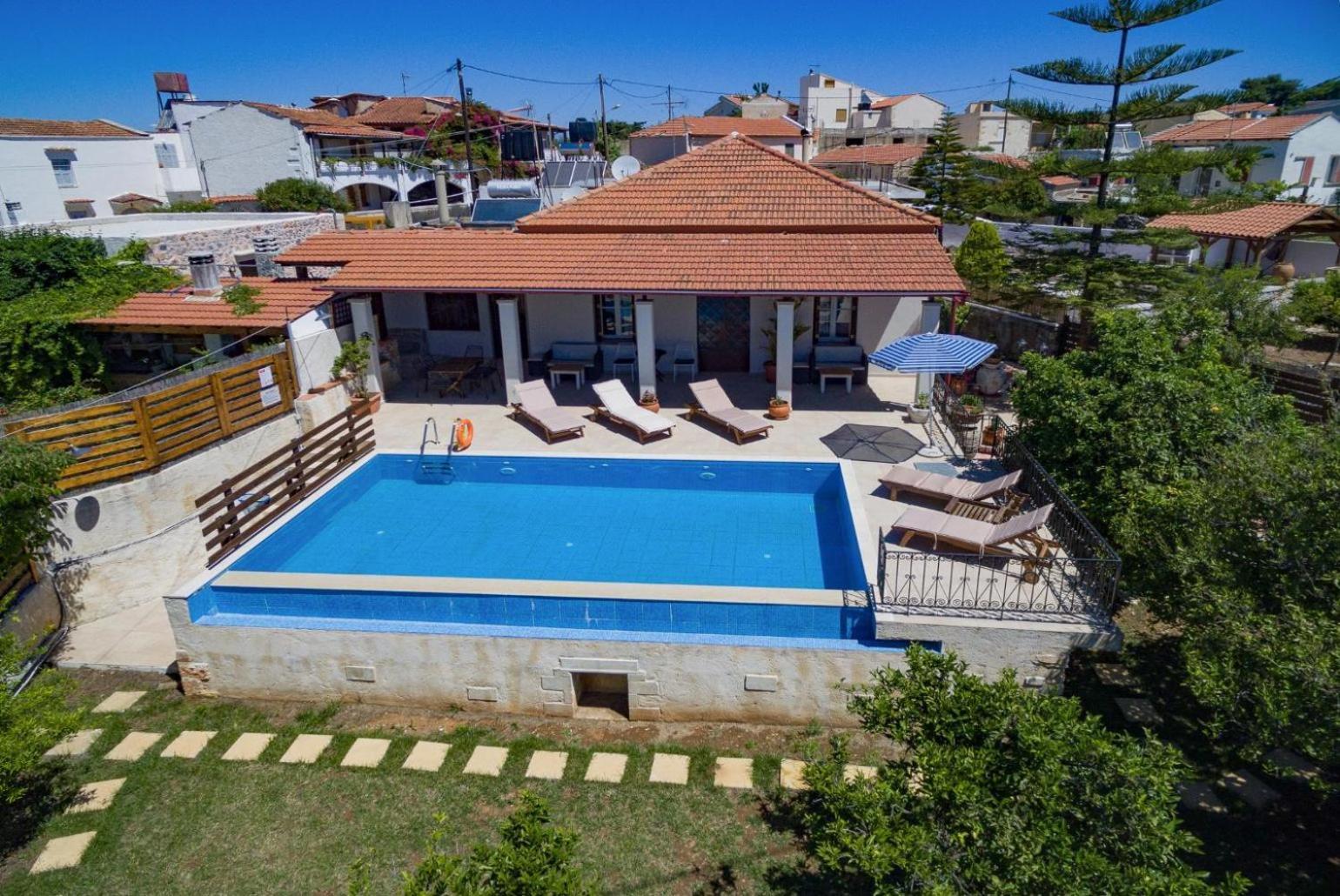 Villa Maro Large Private Pool Ac Wifi Kefalas Buitenkant foto